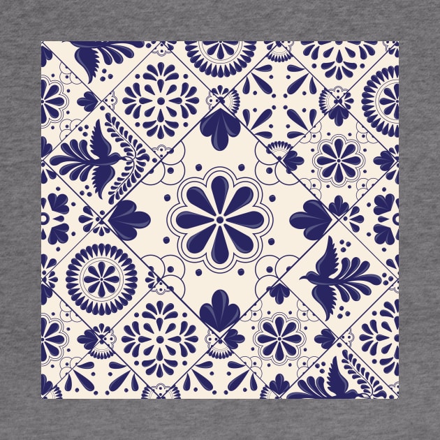 Mexican Talavera Tiles Pattern by Akbaly